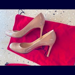 Christian Louboutin Sporty Kate 85mm Patent Soft Lining Red Sole Pumps